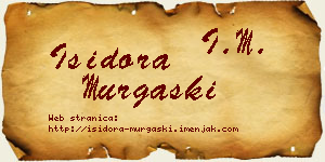 Isidora Murgaški vizit kartica